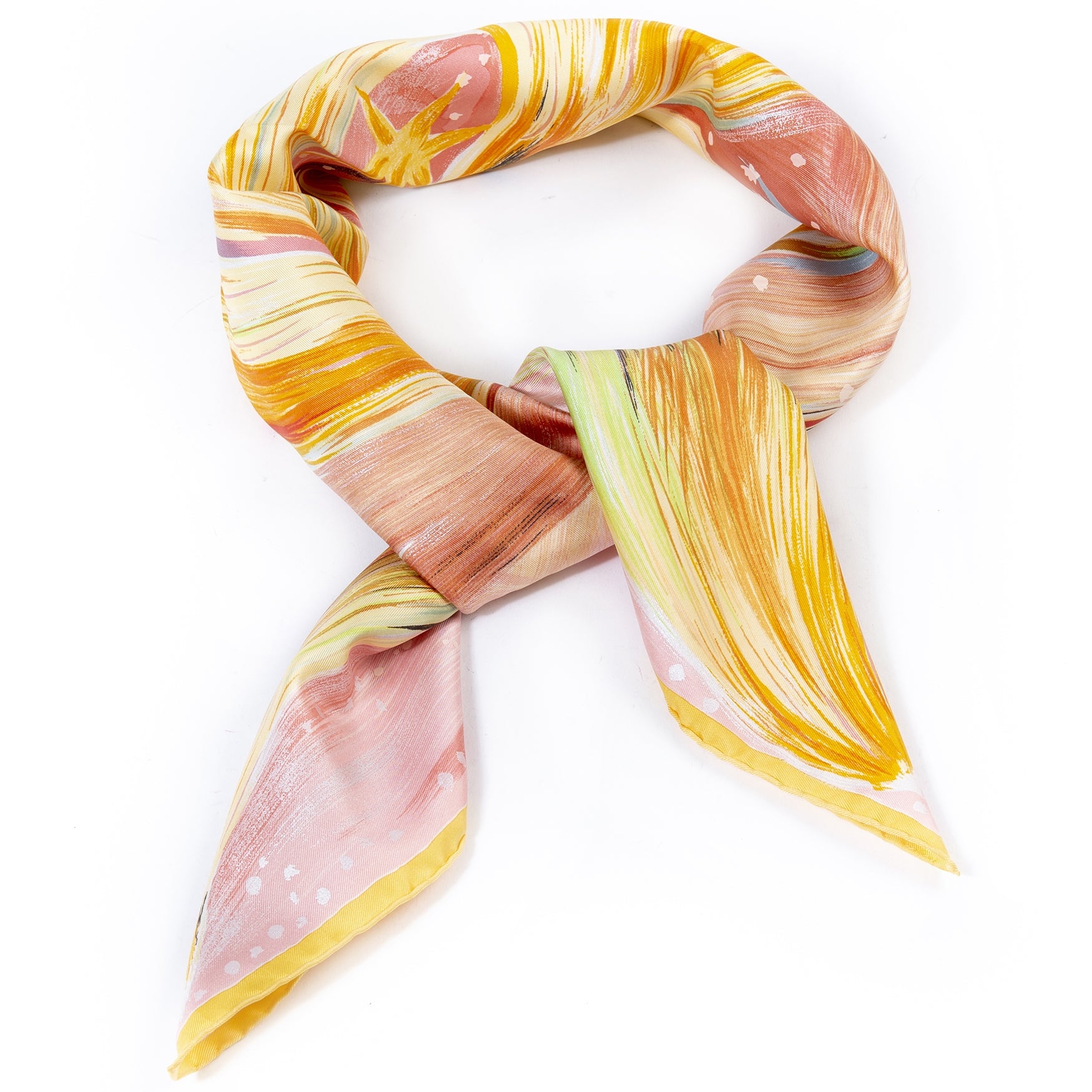 koop Hermès Carré Silk Scarf 'Feux Du Ciel' bij labellov aan de beste prijs