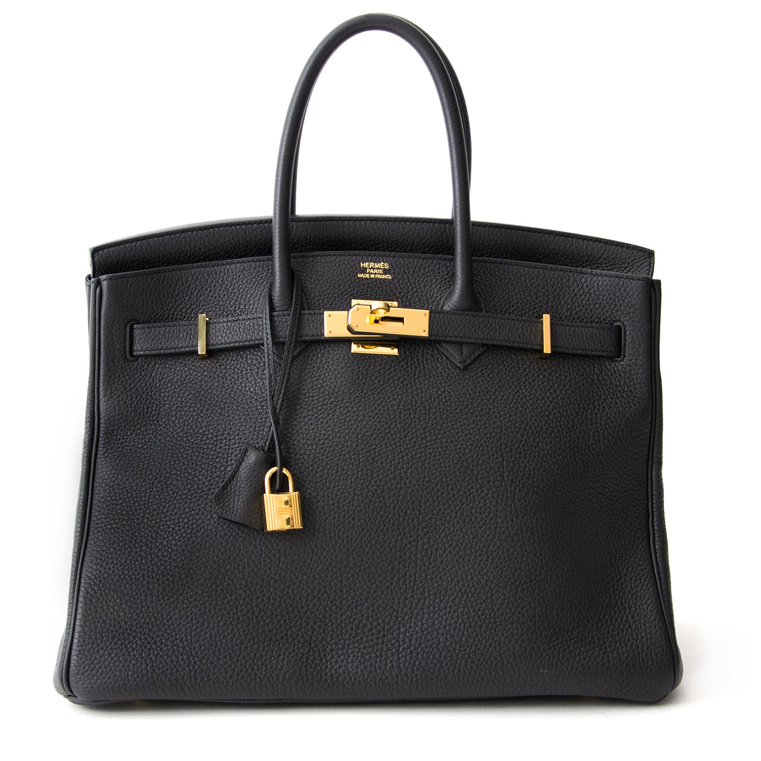 shop safe online secondhand designer Hermes Birkin 35 Black Togo GHW +INVOICE webshop labellov.com