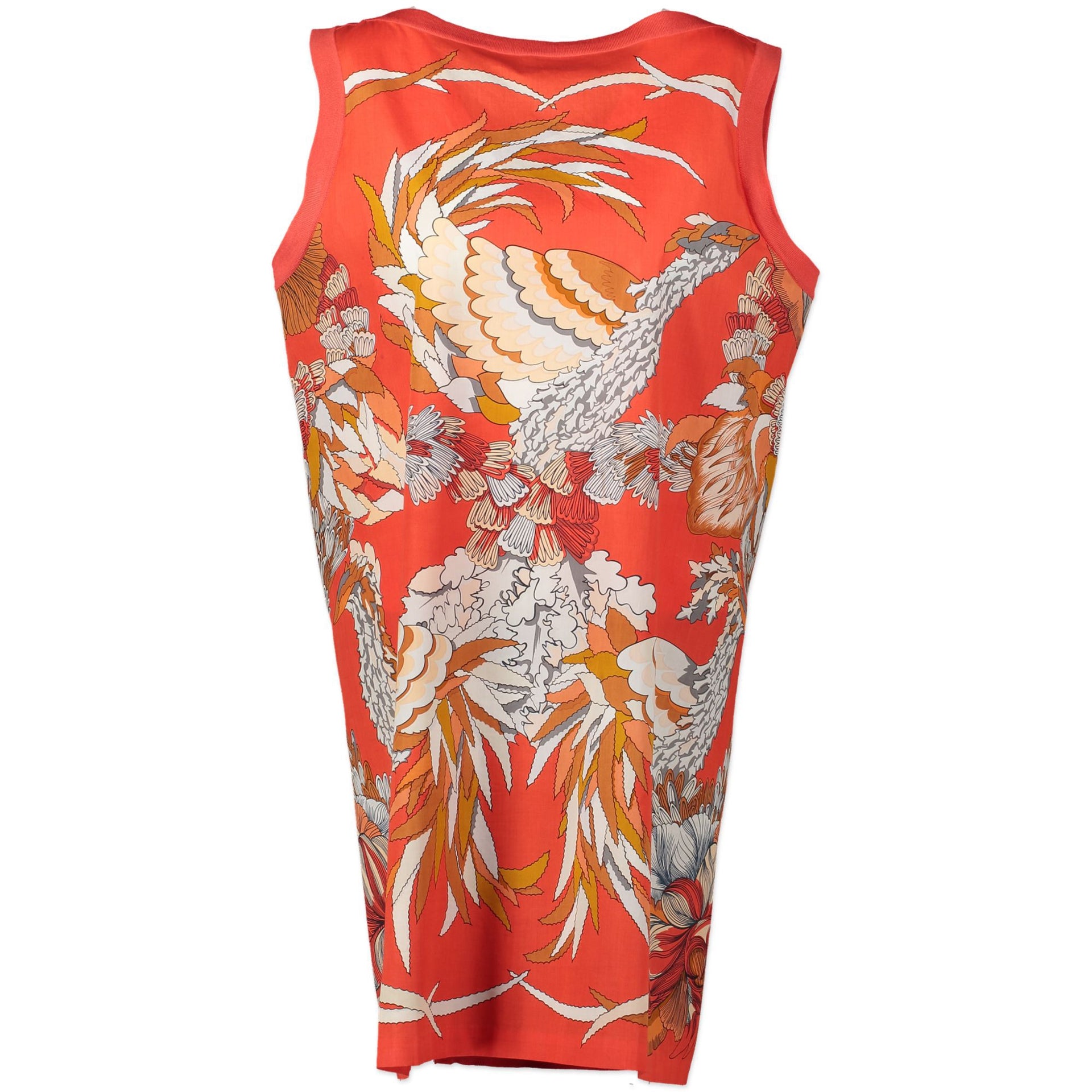Hermès Red Printed Dress - Size 42 kopen en verkopen aan de beste prijs online bij Labellov