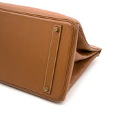 comme neuf sac a main Hermes Birkin 40 Gold Hermes Veau Grain Lisse GHW