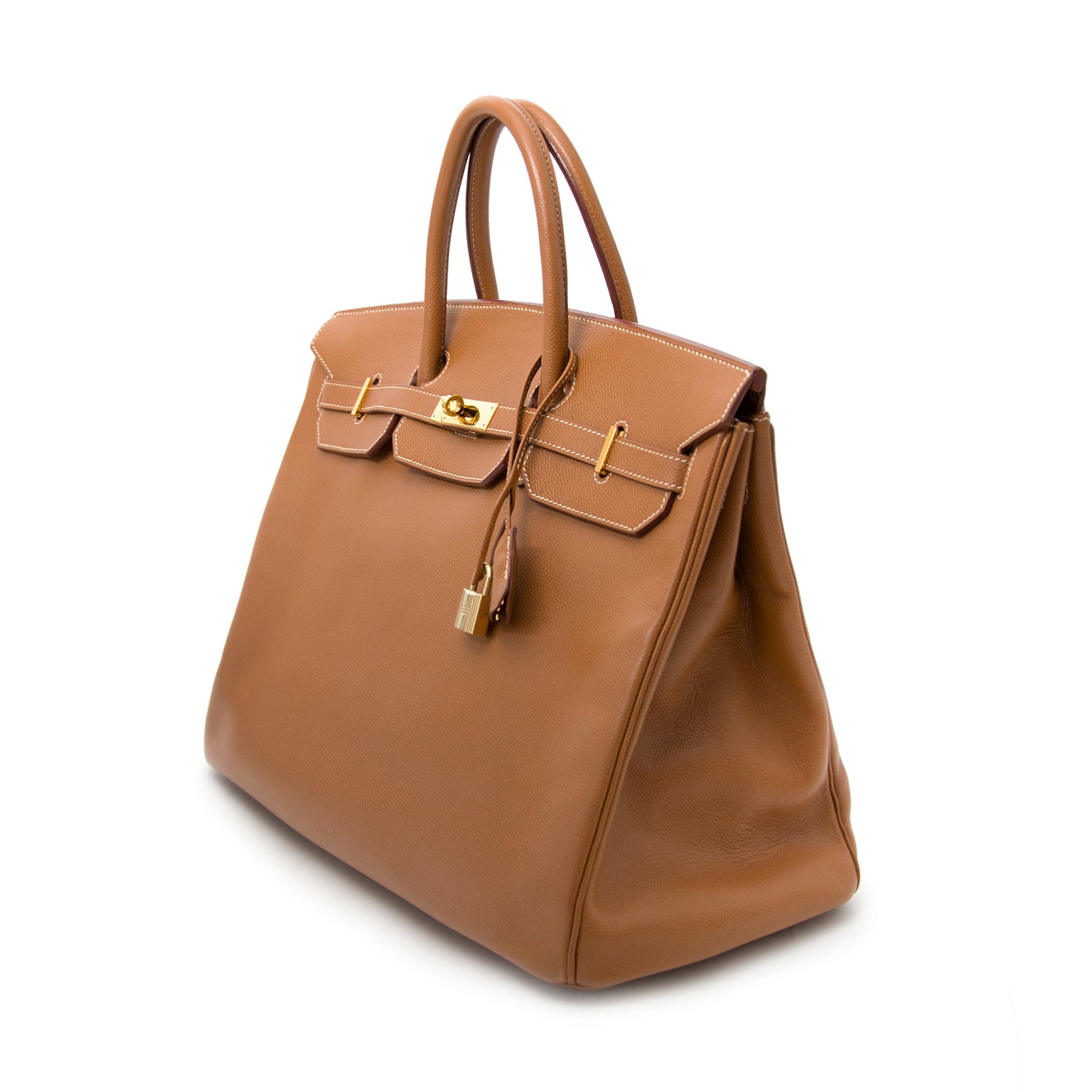 acheter votre sac a main Hermes Birkin 40 Gold Hermes Veau Grain Lisse GHW