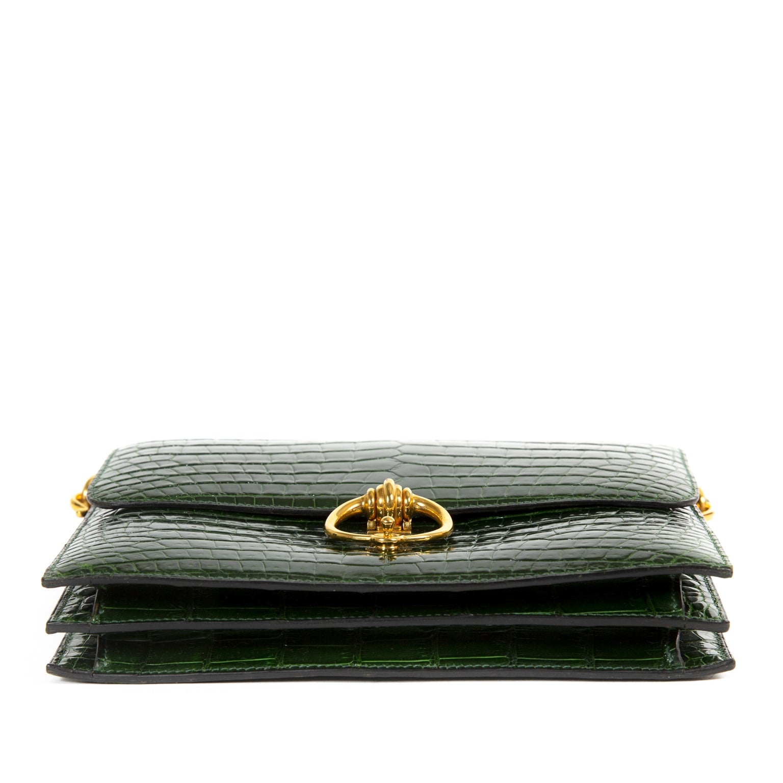 Hermès Green Croco Séquana Bag pour le meilleur prix chez Labellov