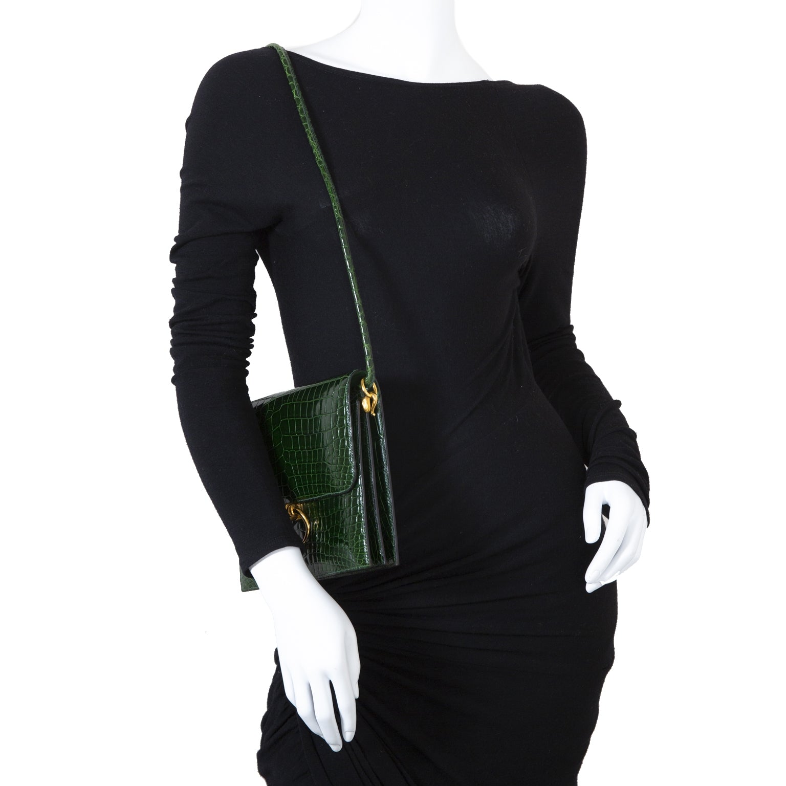 Hermès Green Croco Séquana Bag