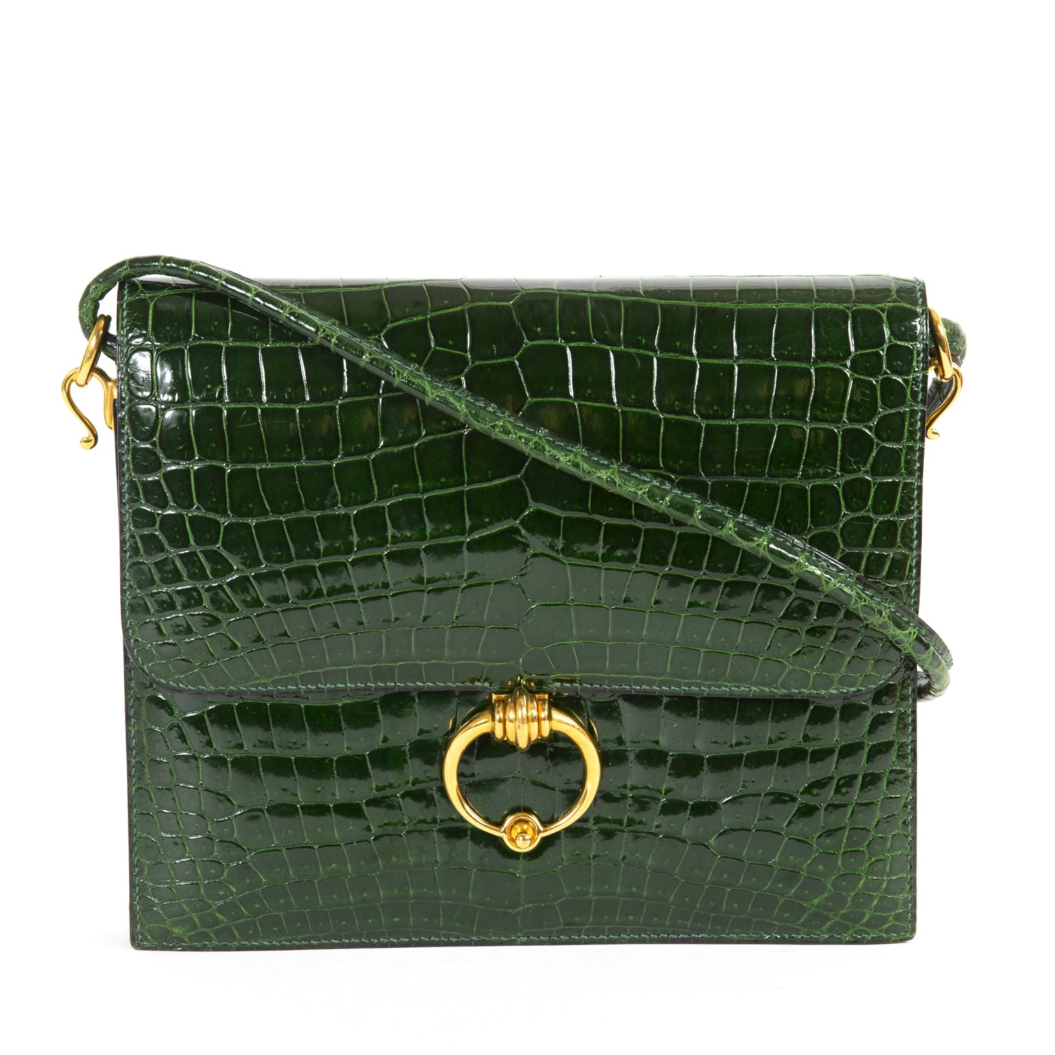 Hermès Green Croco Séquana Bag for the best price