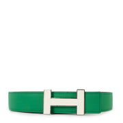 Hermès H Email Bamboo/Etoupe Swift/Epsom Reversible Belt