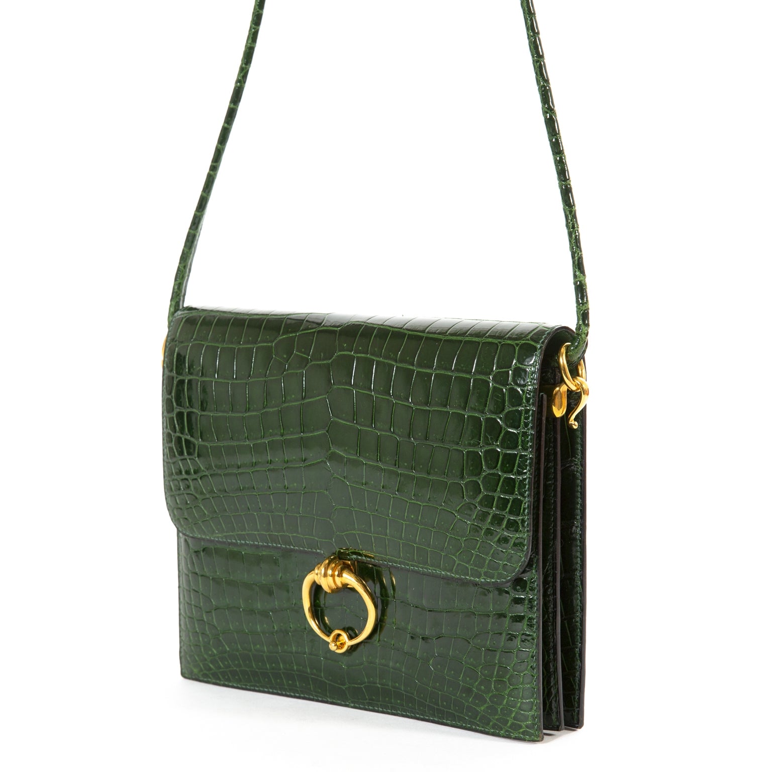 Hermès Green Croco Séquana Bag