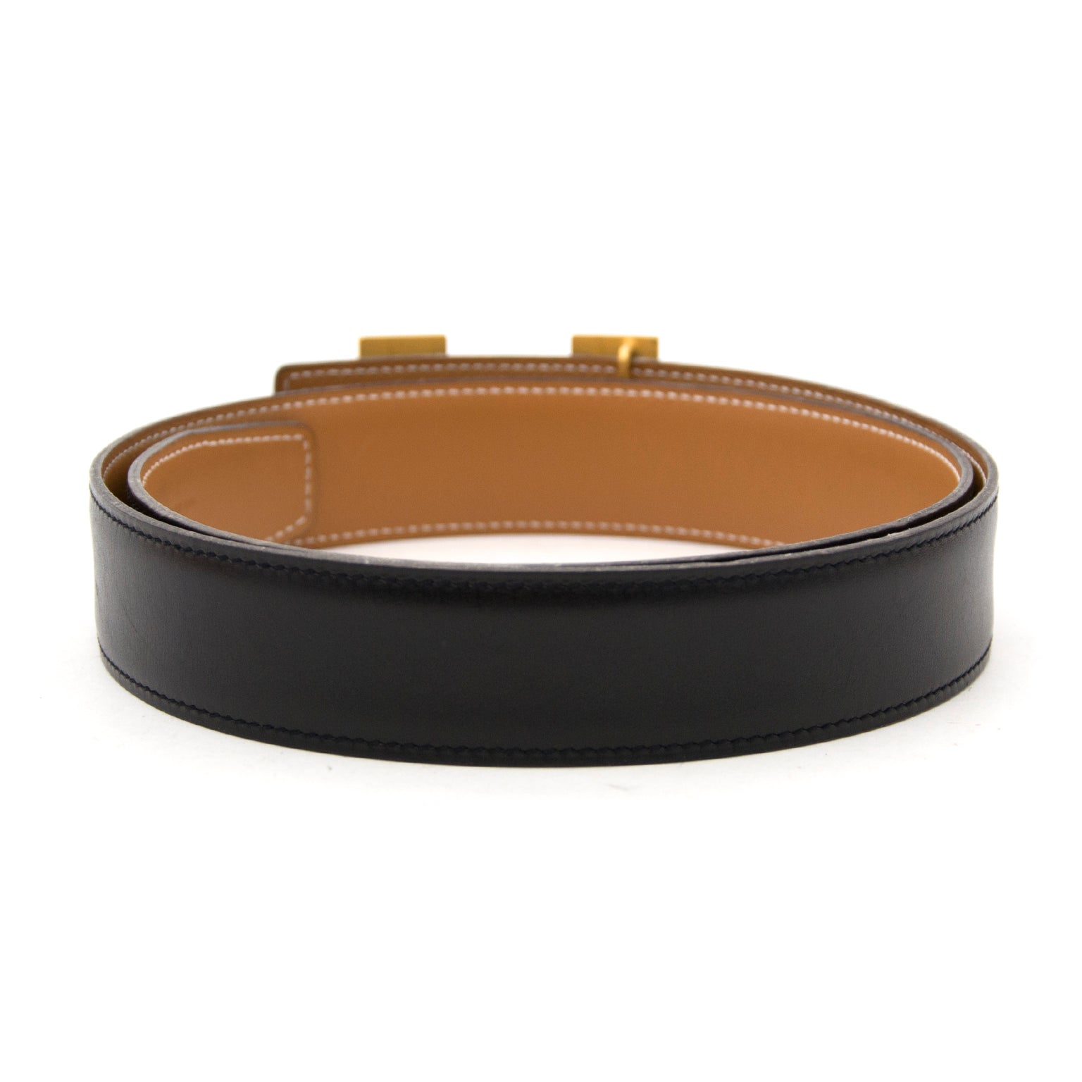 Bent u opzoek naar een Hermès Reversible Gold/Black Constance H Belt?
