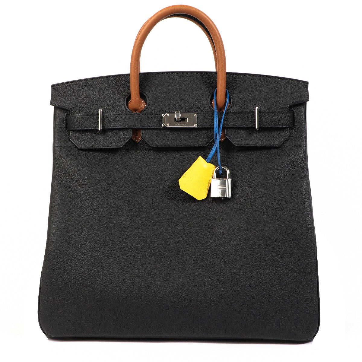 Hermès Birkin HAC 40 Black&Gold&Blue Royale&Lime Togo PHW