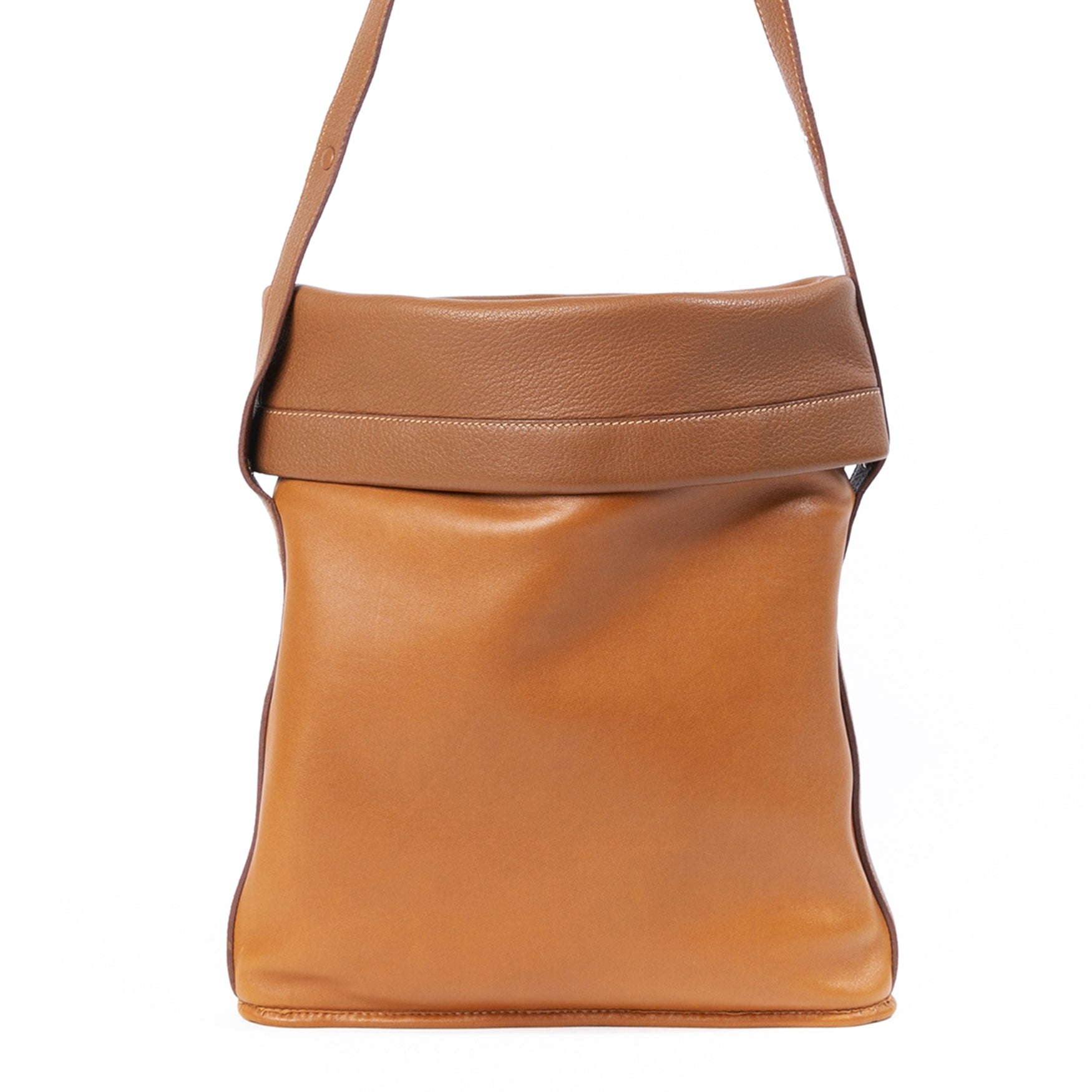 Hermès Gold Havre Fold-Over Shoulder Bag