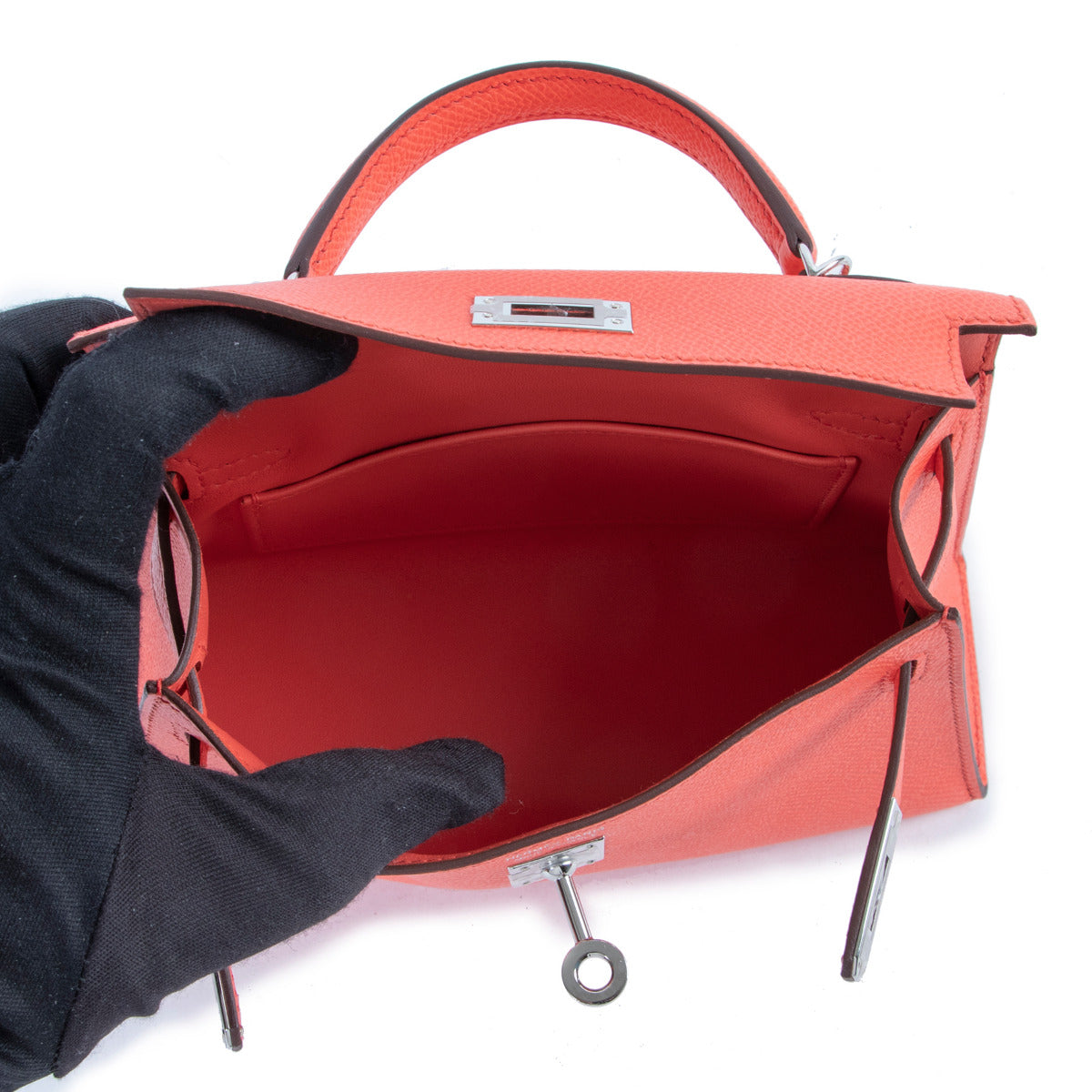 Hermès Kelly Mini II Rose Texas Epsom PHW