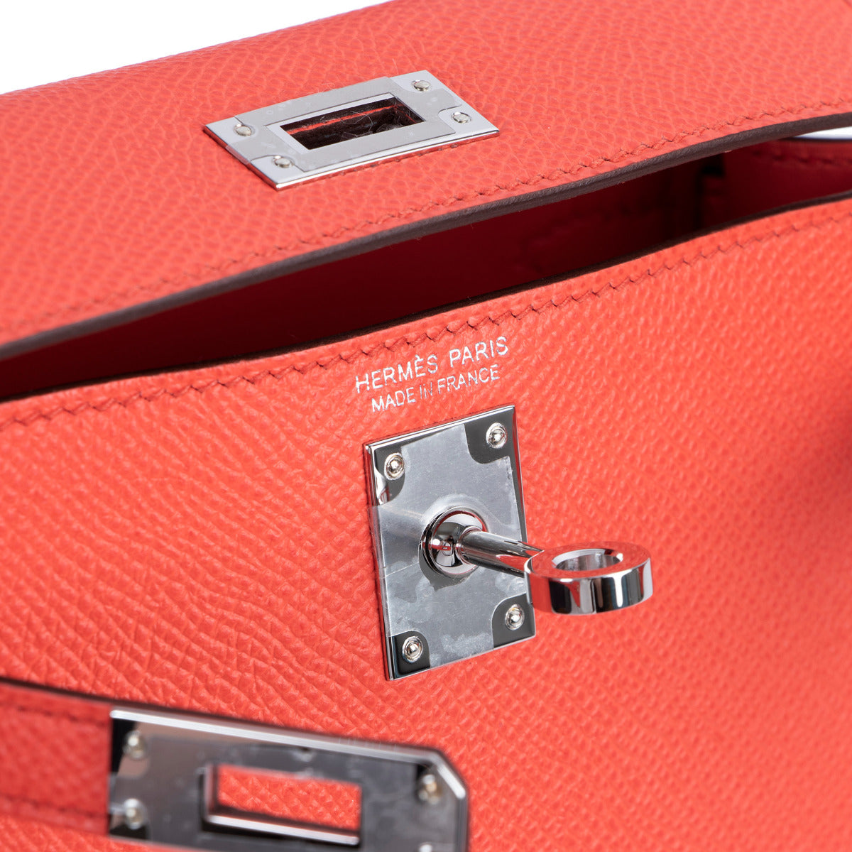Hermès Kelly Mini II Rose Texas Epsom PHW