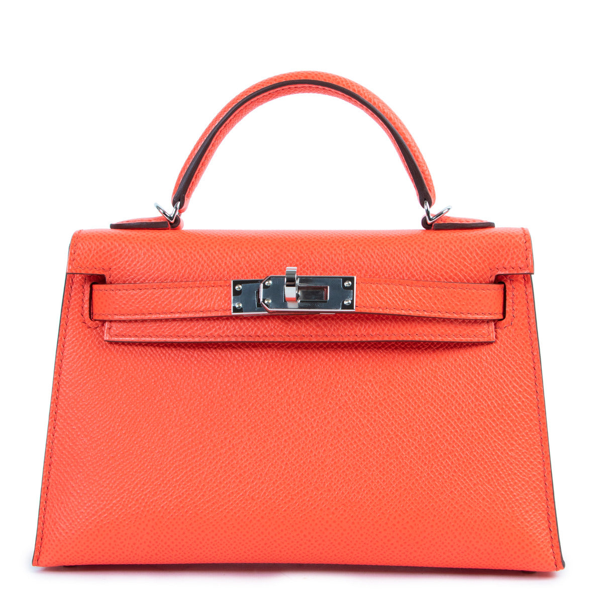 Hermès Kelly Mini Sellier Veau Epsom Rose Texas PHW