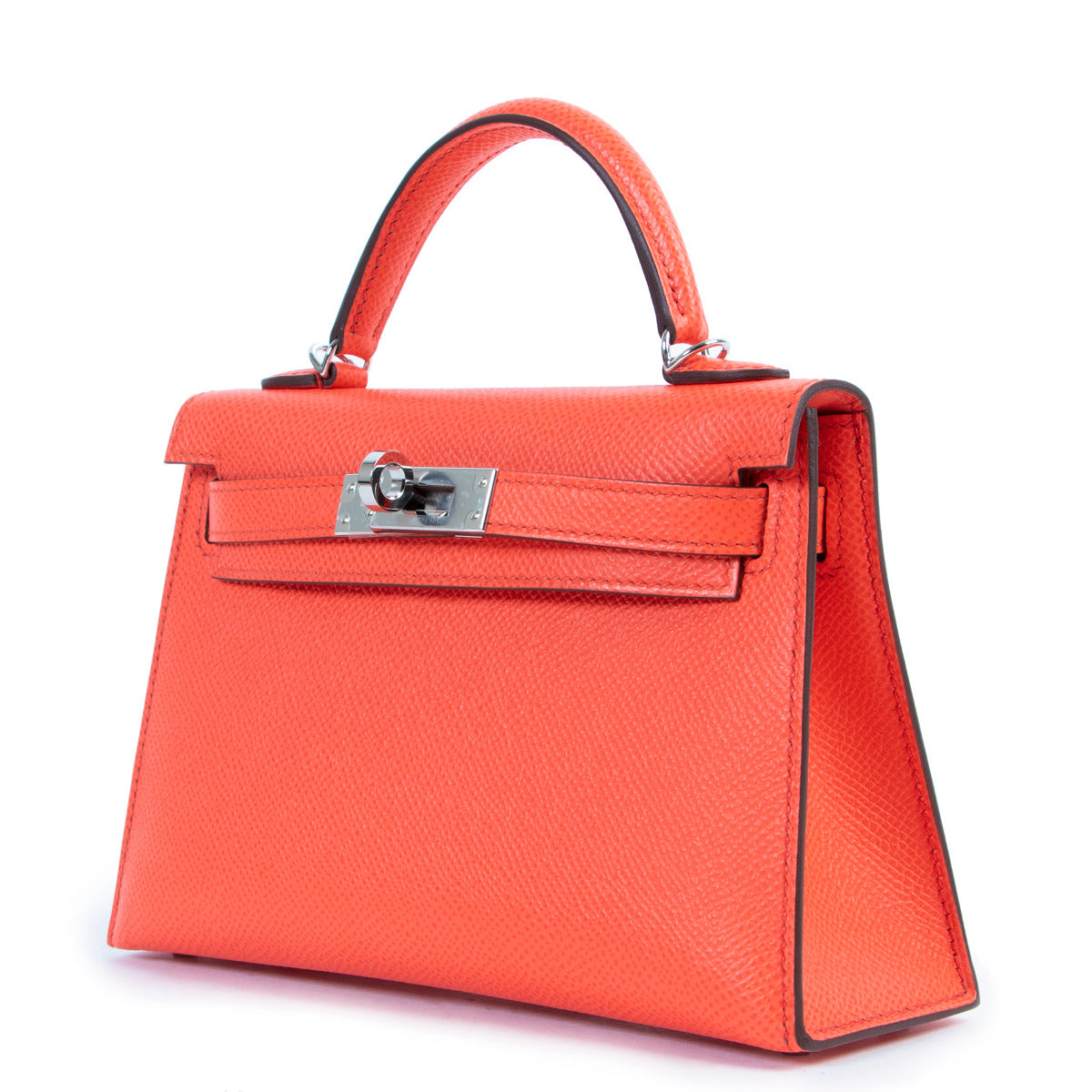 Hermès Kelly Mini II Rose Texas Epsom PHW