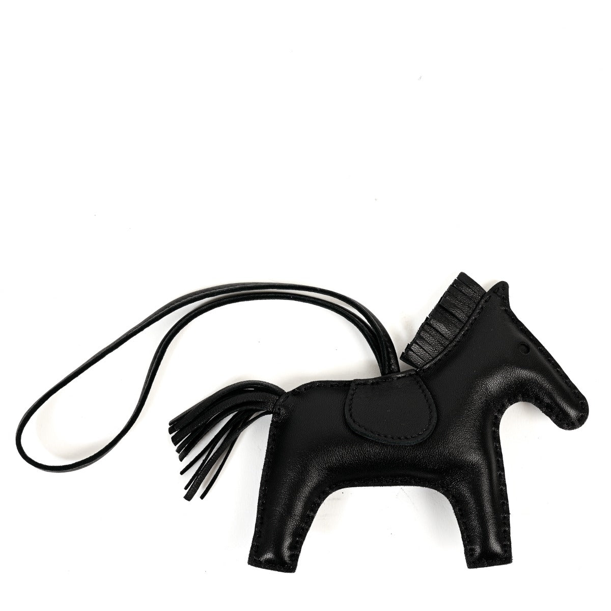 Hermès Rodeo MM So Black Milo Lambskin Bag Charm