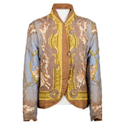 Hermès Chien et Valets Silk Quilted Jacket