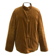 Very Rare Hermes Vintage Reversible Quilted Silk/Corduroy bomber jacket