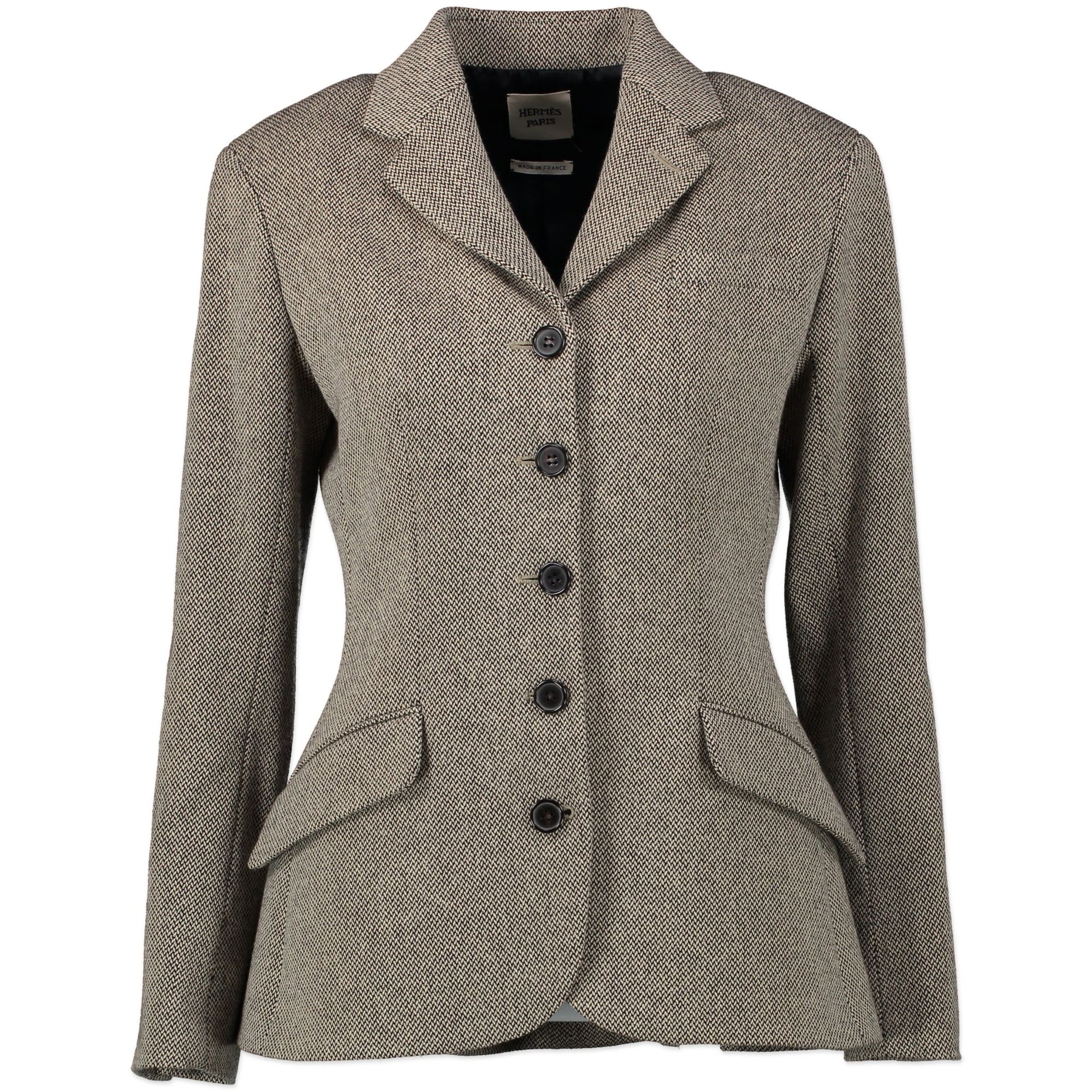 Gilet Hermès gris tweed - taille 38