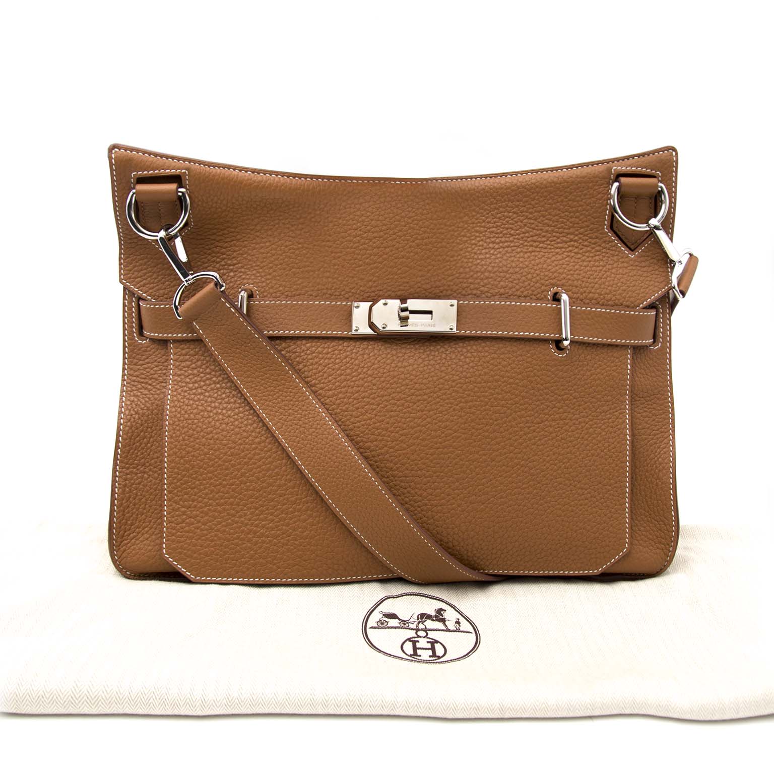 Hermès Jypsiere 37 Gold Clemence PHW