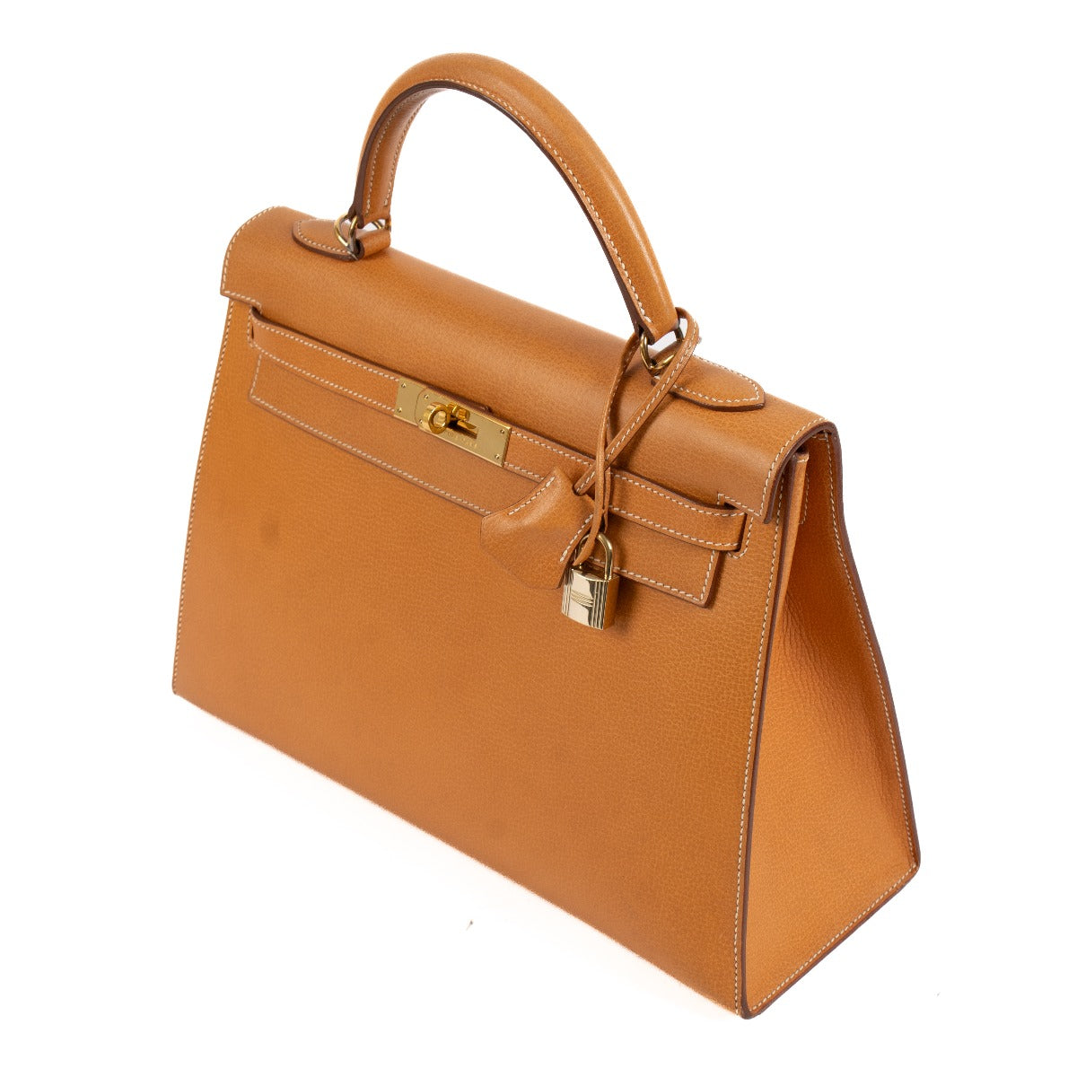 Hermès Kelly 32 Natural Sable Ardennes GHW
