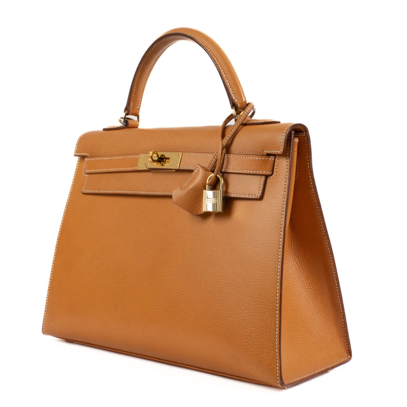 Hermès Kelly Sellier 32 Sable Naturel Vache Ardennes