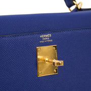 Bent u op zoek naar een authentieke Hermès Kelly 32 Sellier Bleu Electrique Epsom GHW aan de beste prijs?