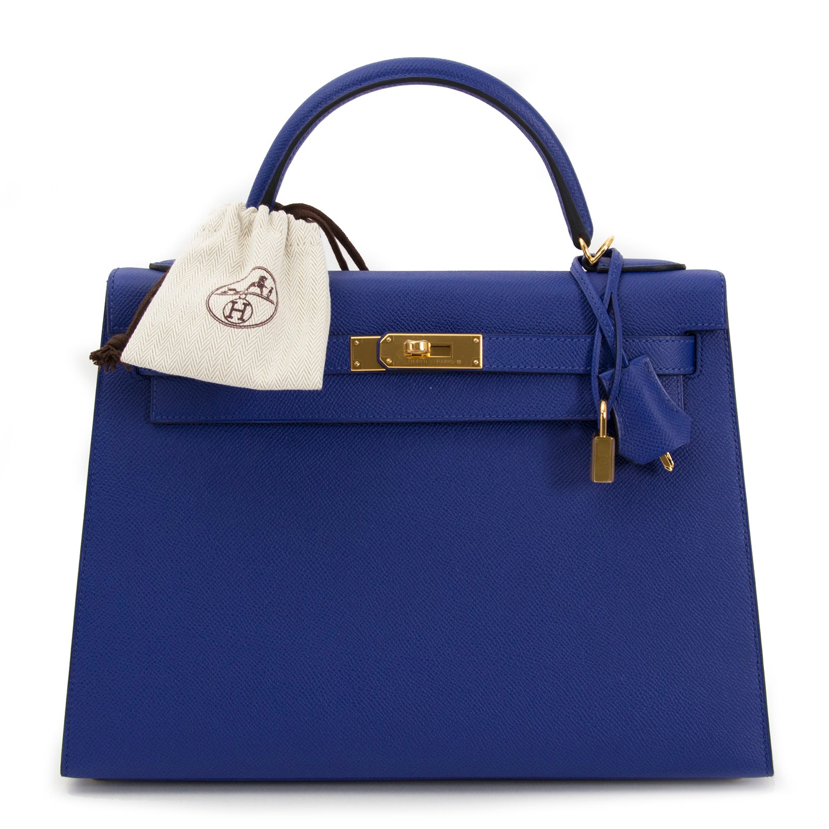 Acheter secur en ligne votre sac Hermès Kelly 32 Sellier Bleu Electrique Epsom GHW pour le meilleir prix chez Labellov