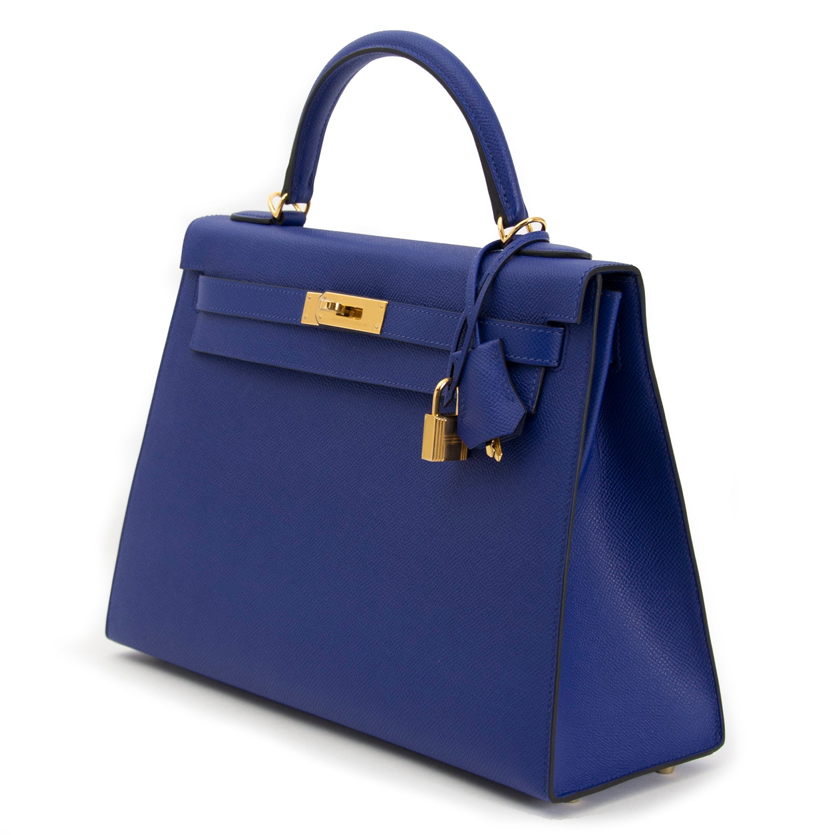 Hermès Kelly 32 Sellier Bleu Electrique Epsom GHW kopen en verkopen in Antwerpen