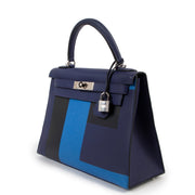 Shop second hand Hermès Kellygraphie Kelly 28 Sellier Letter E Palladium Hardware
