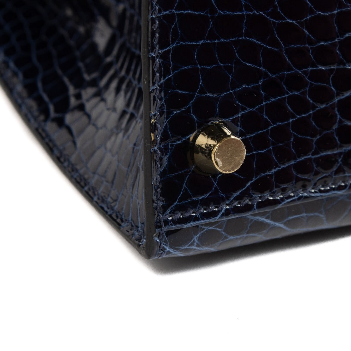Hermès HSS Kelly 25 Bleu Saphir/Rose Extrême Shiny Alligator GHW