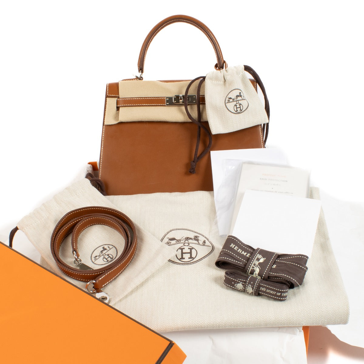 Hermès Kelly 25 Fauve Barenia PHW