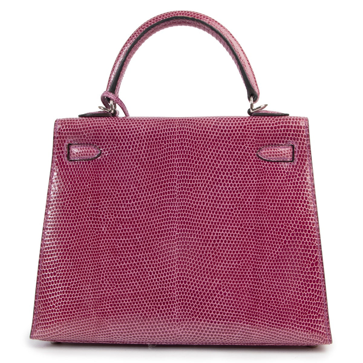 Hermès Kelly Sellier 25 lézard violet accastillage palladium