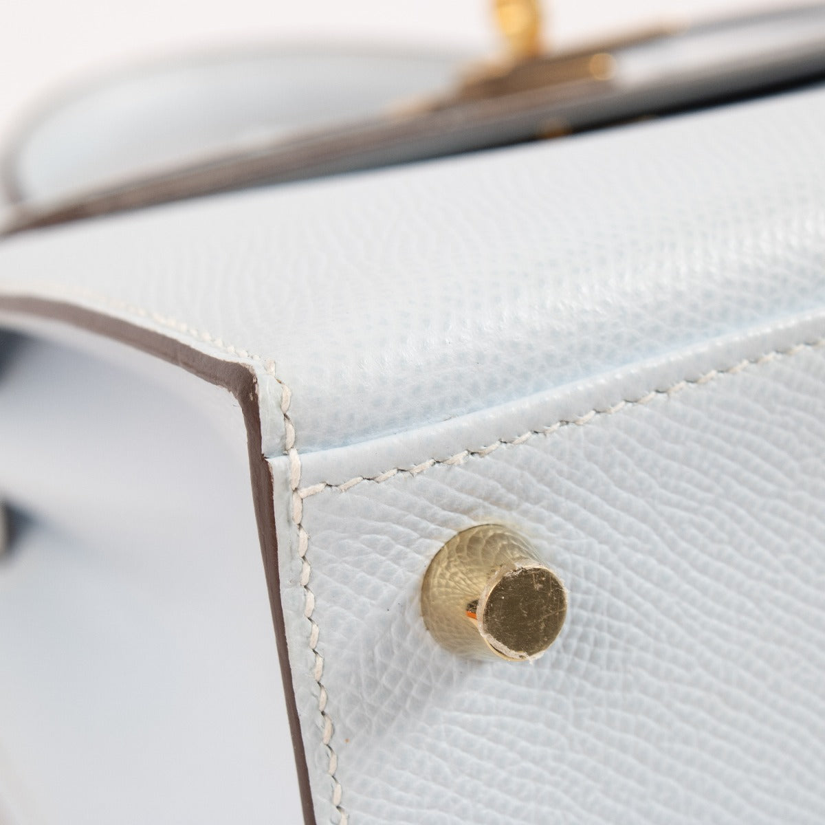 Hermès Kelly 25 Bleu Brume Epsom GHW