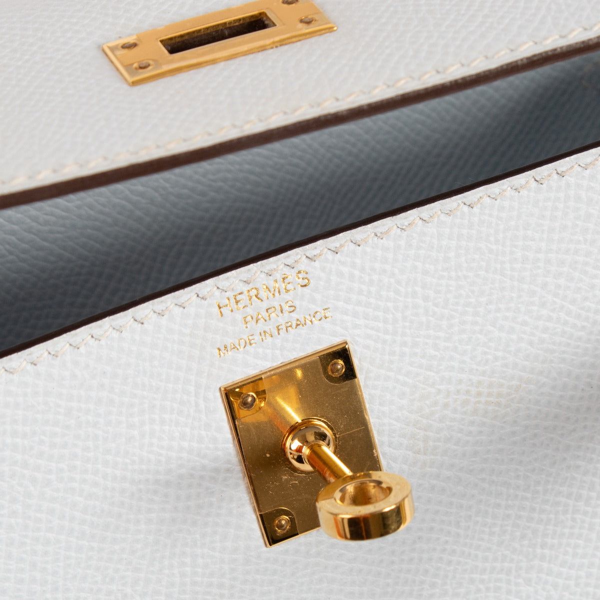 Hermès Kelly 25 Bleu Brume Epsom GHW