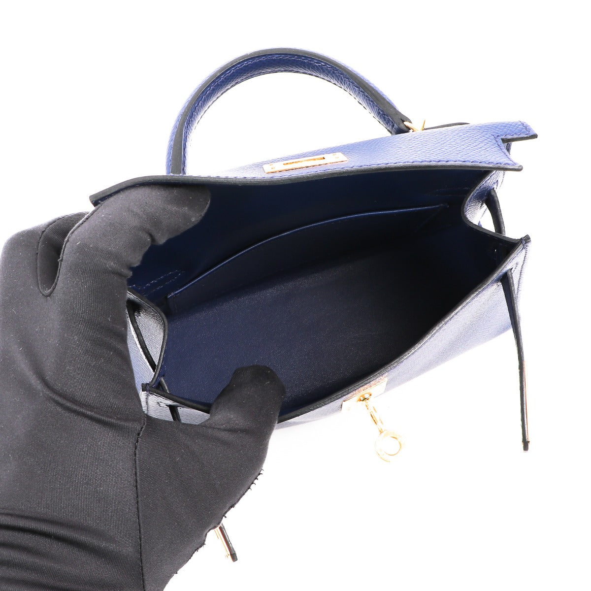 Hermès Kelly Mini II Blue Sapphire Epsom GHW