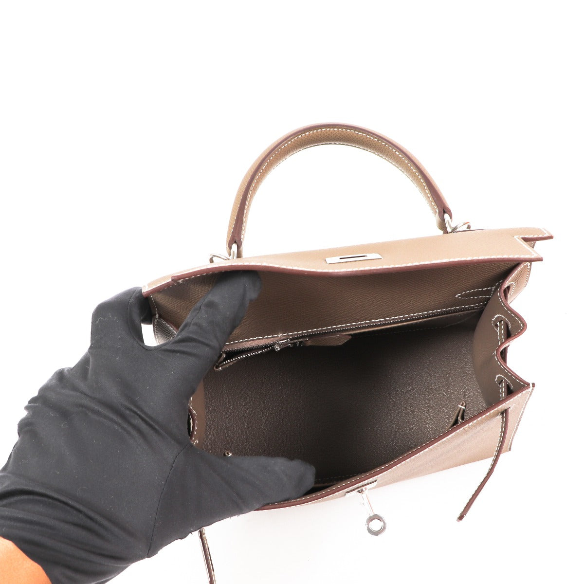Hermès Kelly 25 Etoupe Epsom PHW
