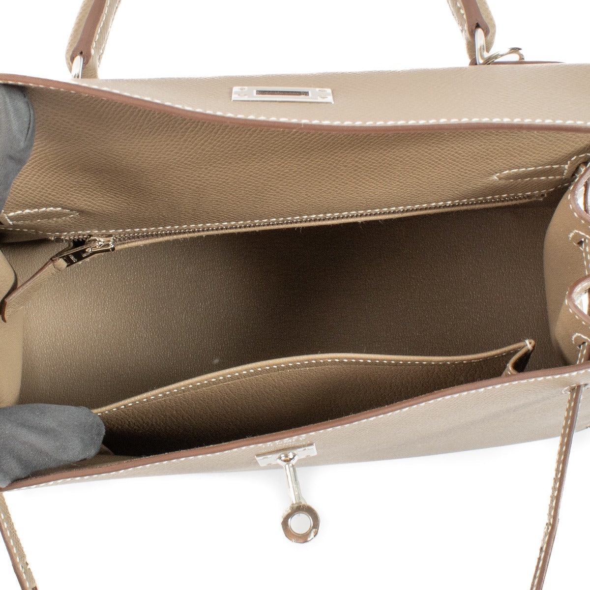 Hermès Kelly 25 Etoupe Epsom PHW