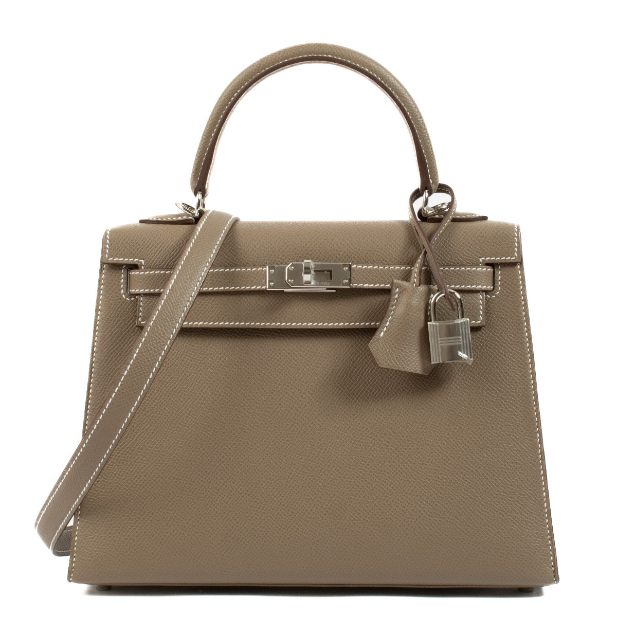 Hermès Kelly 25 Etoupe Epsom PHW