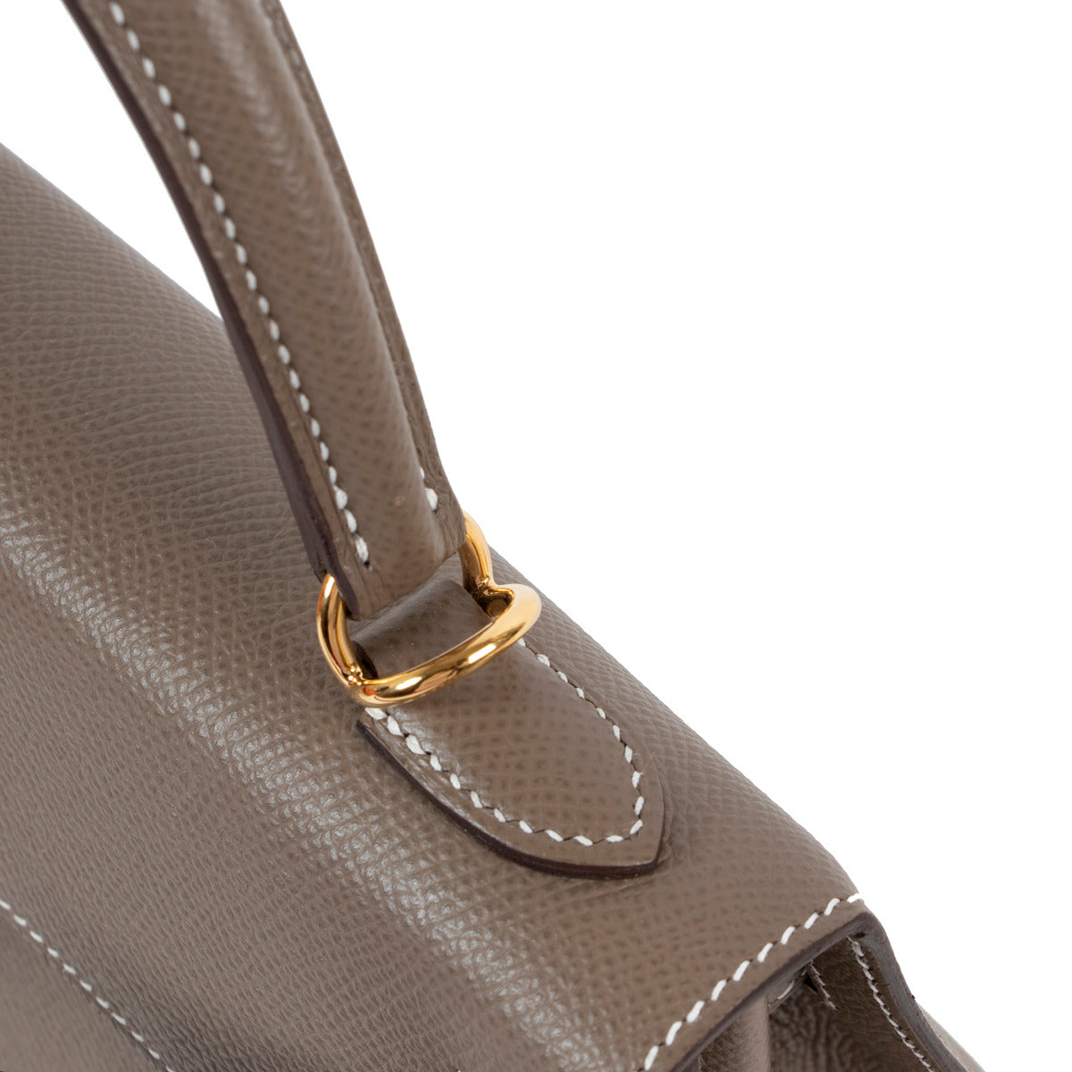 Hermès Kelly 25 Sellier Epsom Etoupe GHW