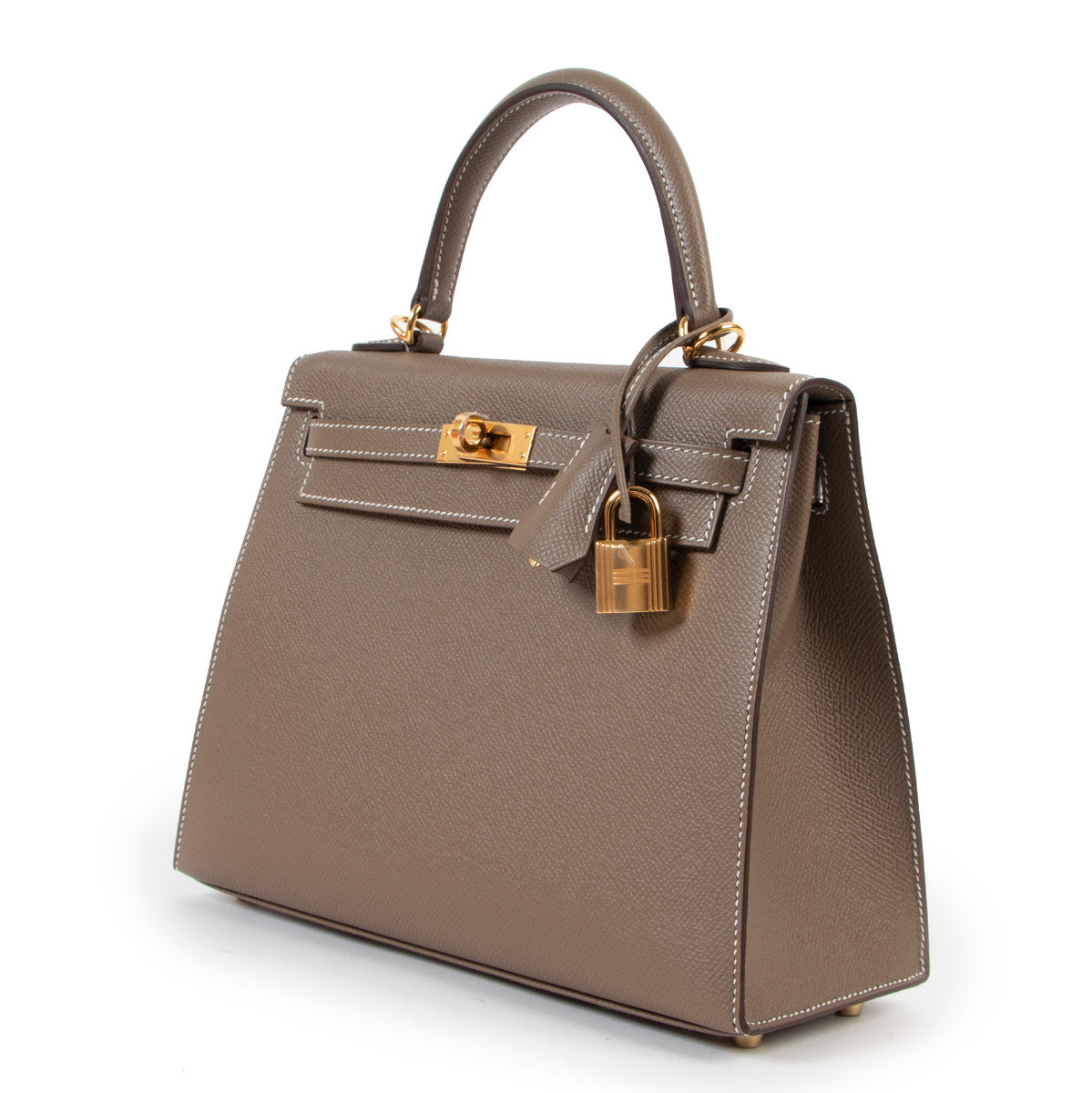 Hermès Kelly 28 Epsom Etoupe Sellier For the best price at Labellov specialised in luxury designer bags and accessories.