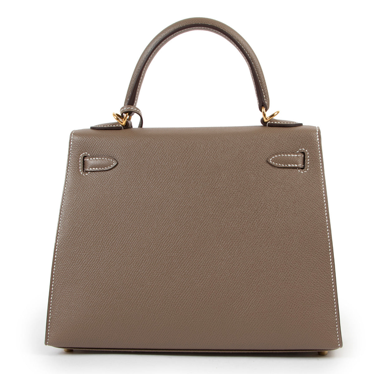 Hermès Kelly 25 Sellier Epsom Etoupe GHW