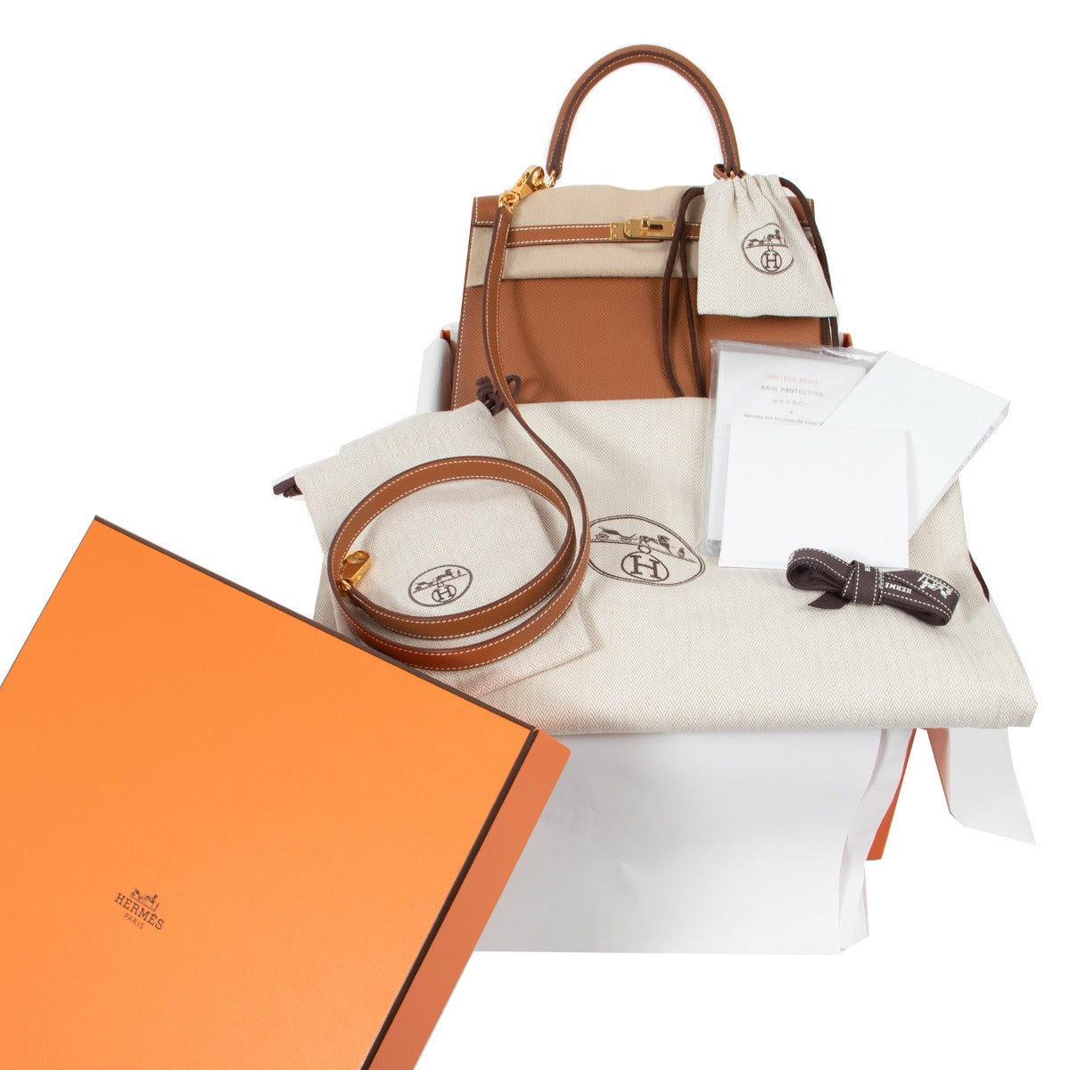 Hermès Kelly 25 Gold Epsom Gold Hardware