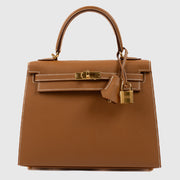 Hermès Kelly 25 Gold Epsom GHW