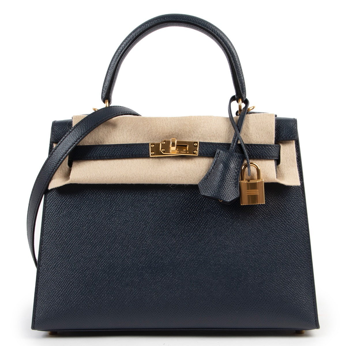 Hermès Blue Indigo Epsom Kelly 25 GHW