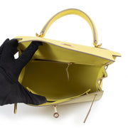 GHW Hermes Kelly Lime Epsom