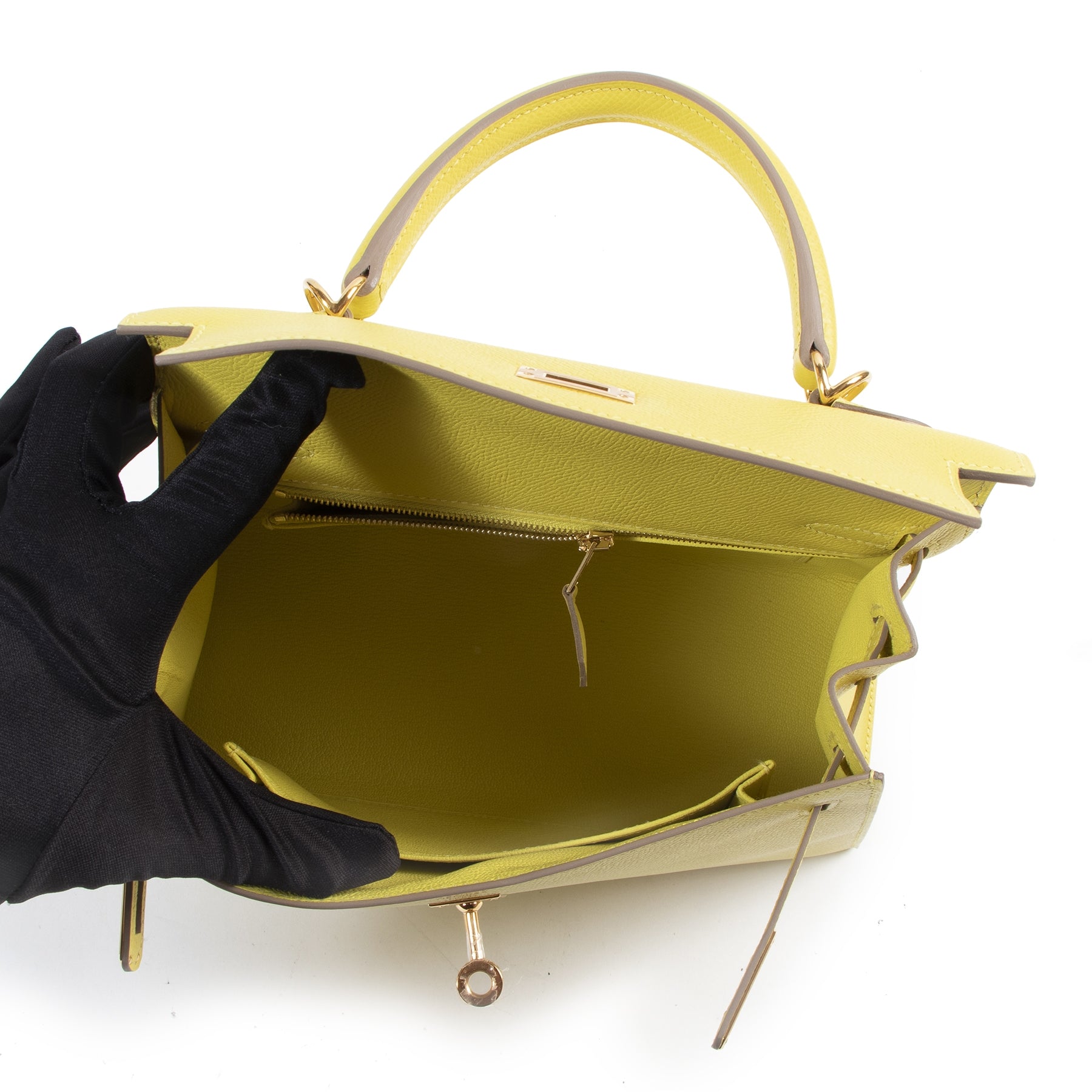 GHW Hermes Kelly Lime Epsom