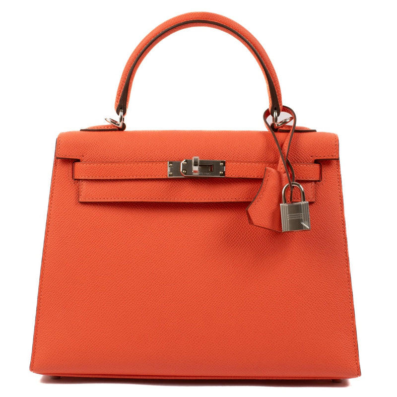 Shop 2024 new Hermès Kelly 25 Orange Field Epsom on www.labellov.com