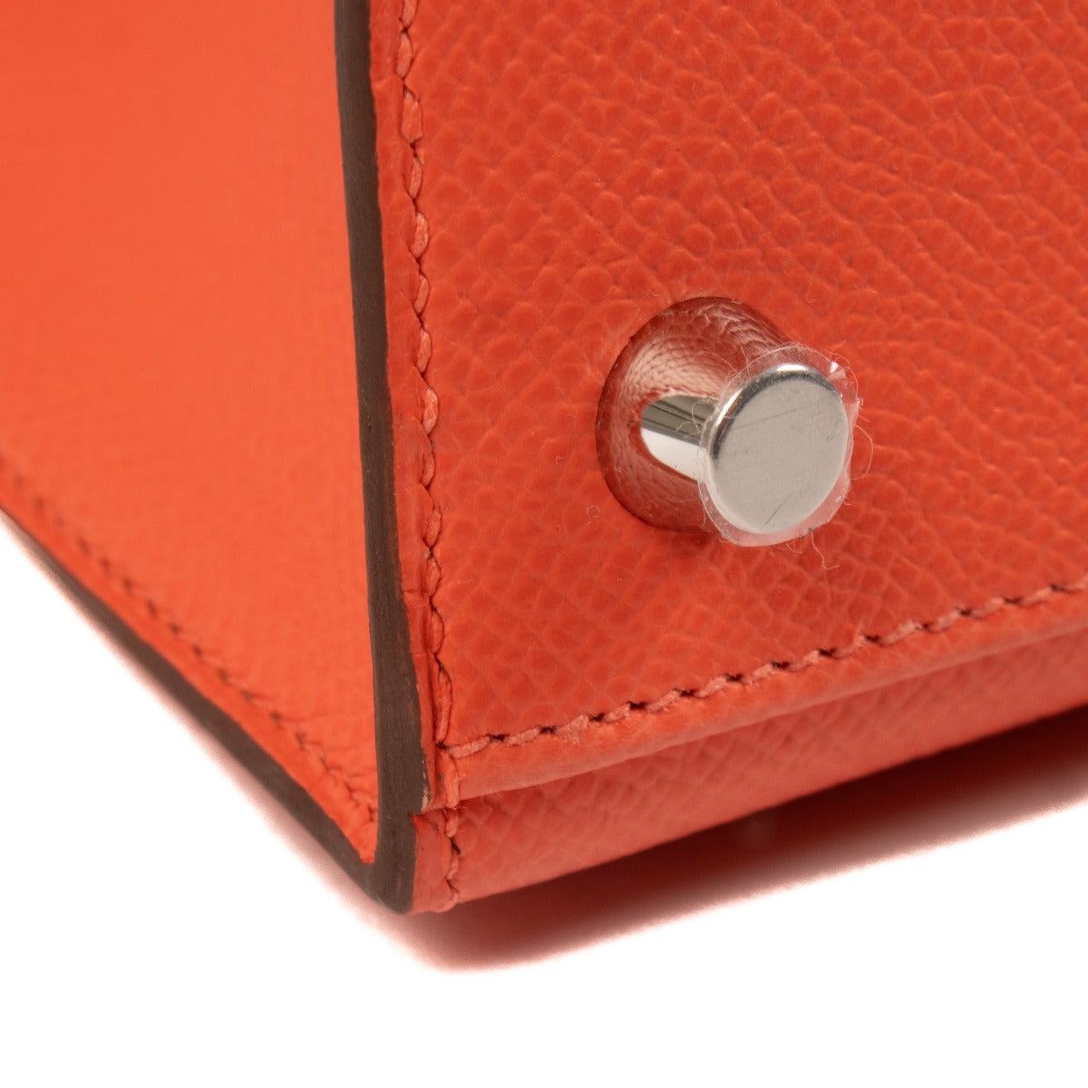 Hermès Kelly 25 Orange Field Epsom PHW