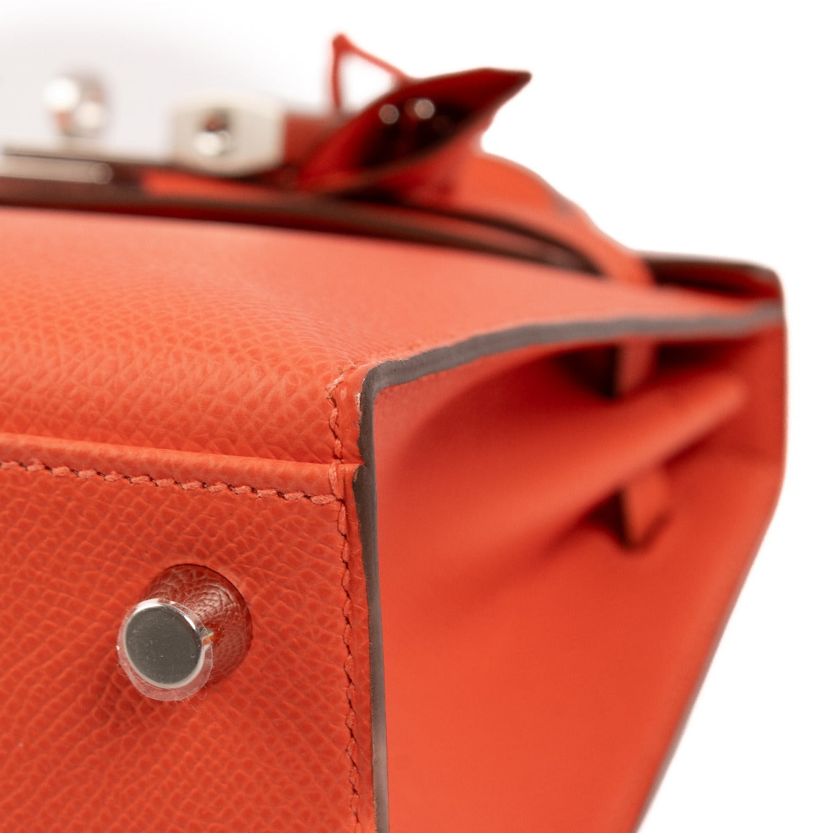 Hermès Kelly 25 Orange Field Epsom PHW