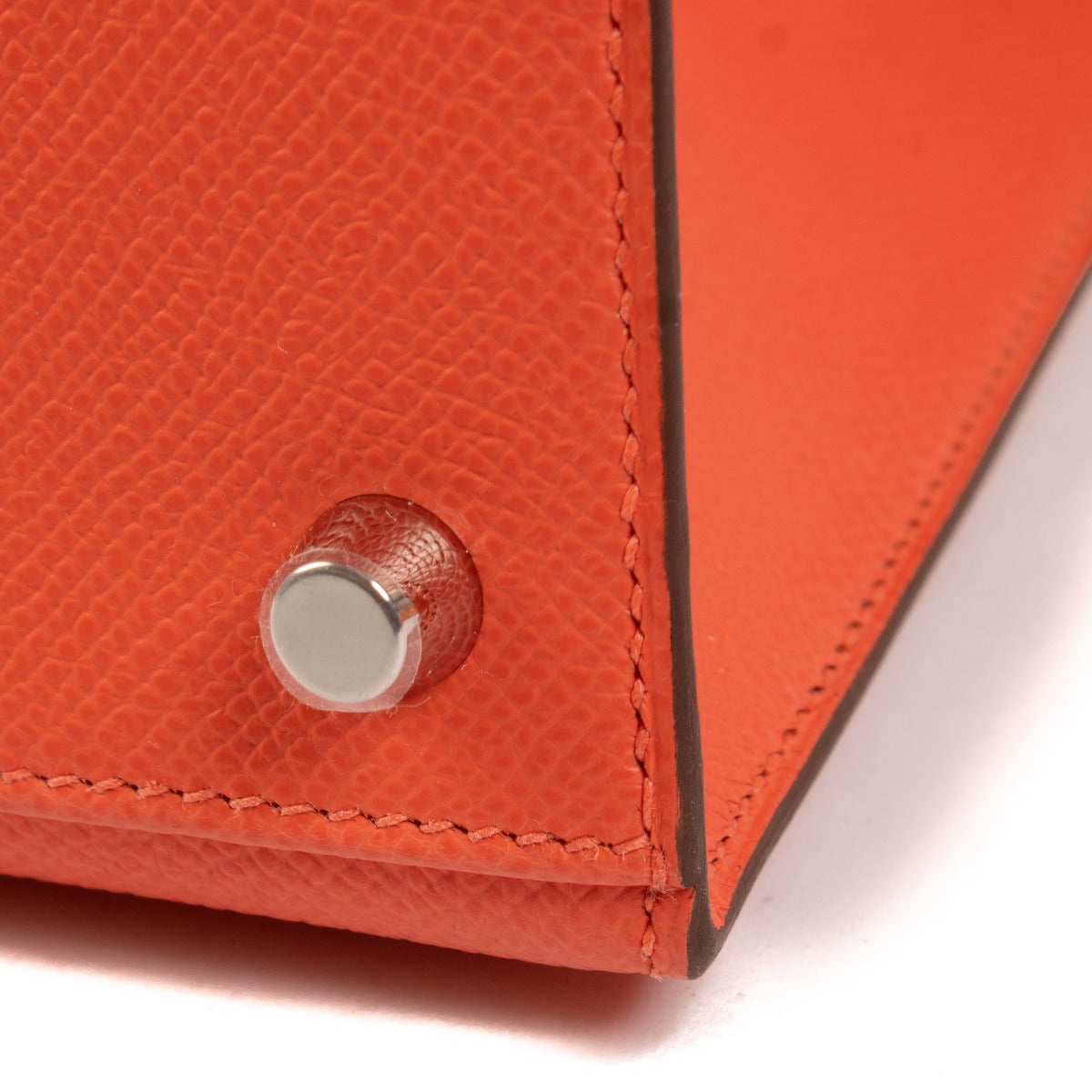 Hermès Kelly 25 Orange Field Epsom PHW