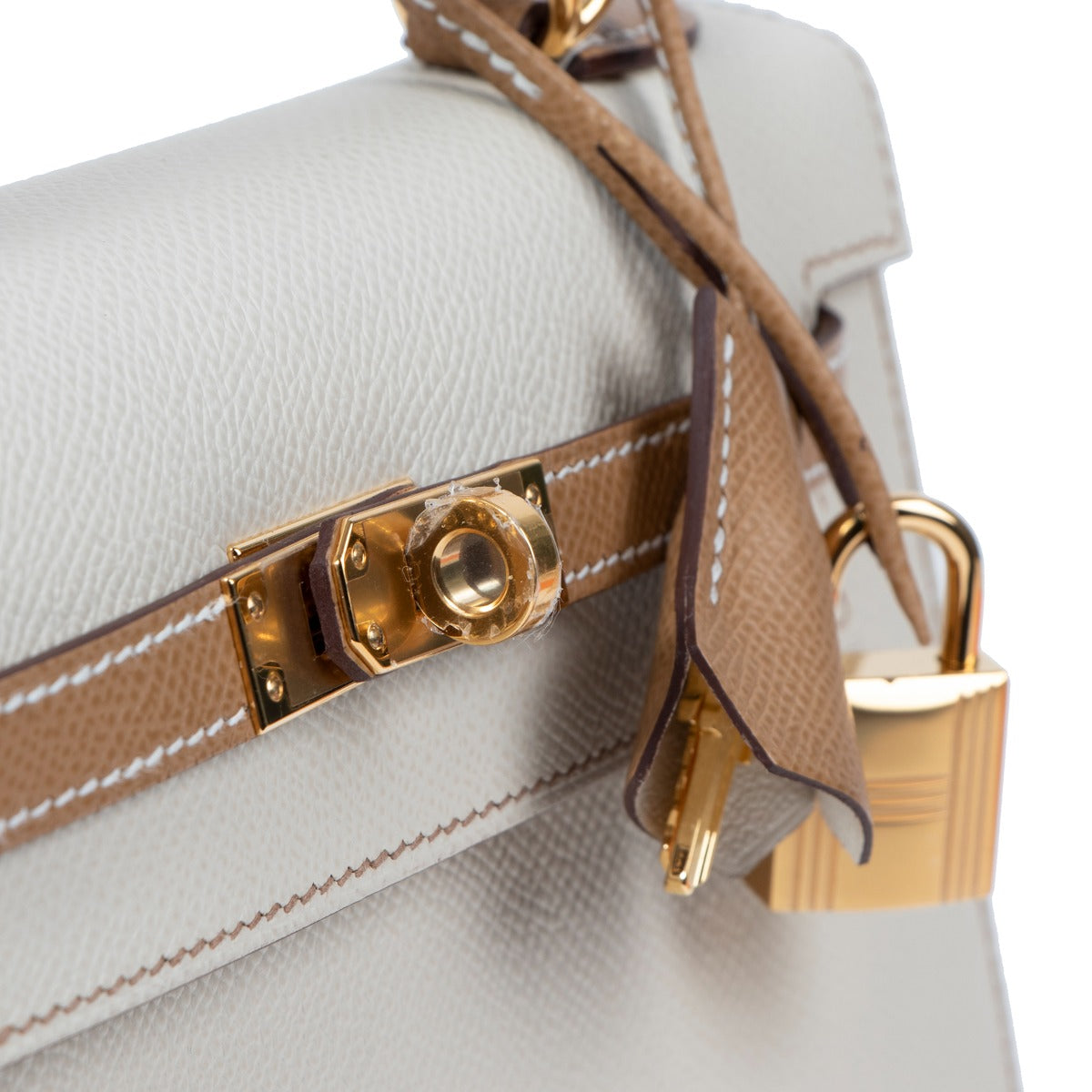 Hermes Kelly HSS 25 Claire Biscuit